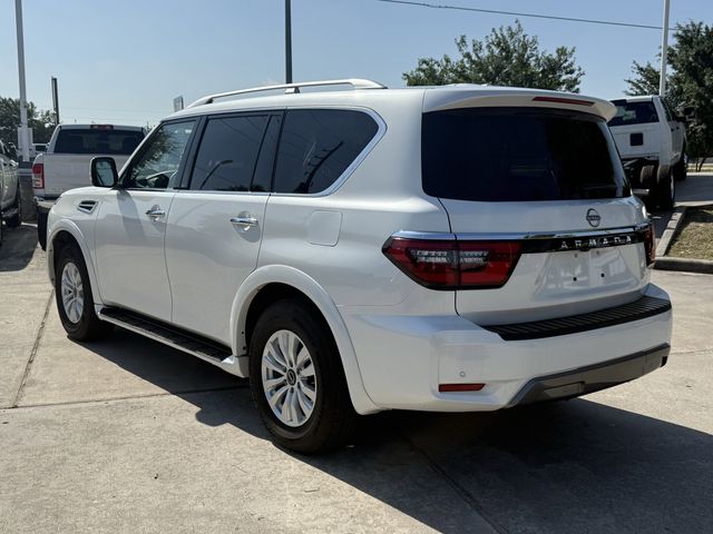 2024 Nissan Armada SV White at Texan Dodge Chrysler Jeep Ram
