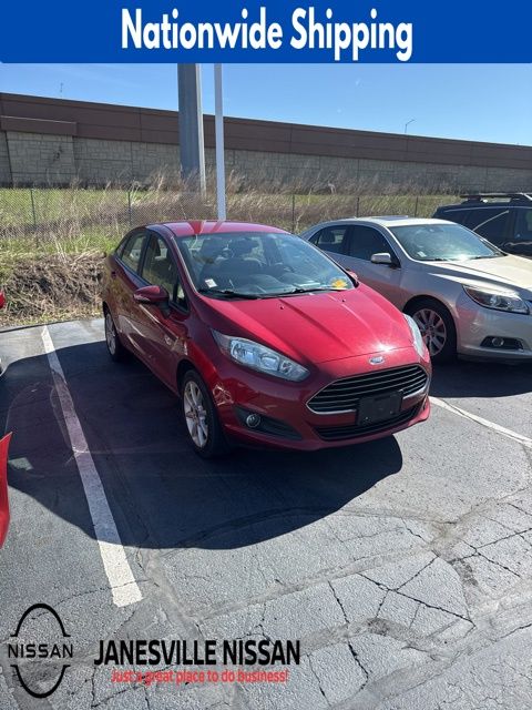 Ruby Red Metallic 2017 Ford Fiesta SE Sedan Front-Wheel Drive 6-Speed Automatic