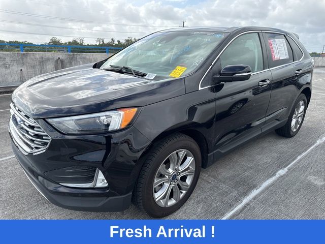 Black Metallic 2022 Ford Edge Titanium AWD SUV / Crossover All-Wheel Drive 8-Speed Automatic