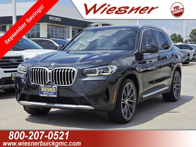 Gray (Dark Graphite) 2022 BMW X3 SUV / Crossover Rear-Wheel Drive 8-Speed Automatic