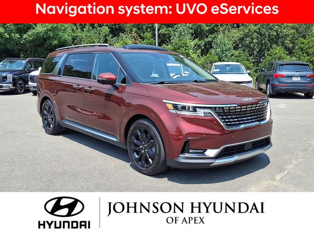 Flare Red 2022 Kia Carnival Minivan Front-Wheel Drive 8-Speed Automatic