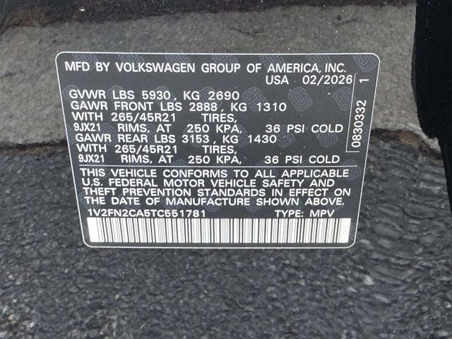 New 2026 Black Volkswagen 2.0T SEL Premium R-Line image 30