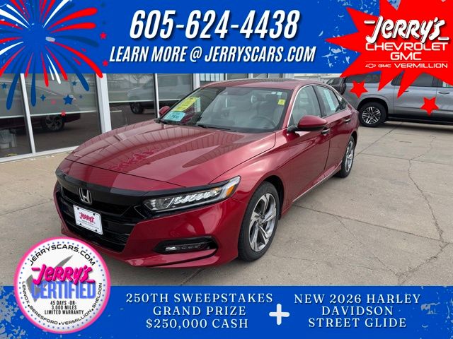 Radiant Red Metallic 2020 Honda Accord 2.0T EX-L FWD Sedan Front-Wheel Drive Automatic
