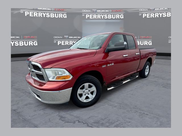 Inferno Red Crystal Pearlcoat 2009 Dodge RAM 1500 SLT Quad Cab 4WD Pickup Truck Four-Wheel Drive 5-Speed Automatic