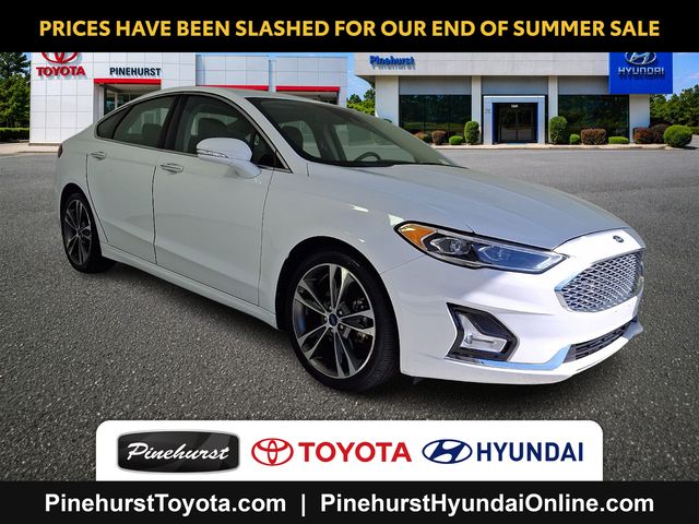 White 2019 Ford Fusion Sedan All-Wheel Drive 6-Speed Automatic