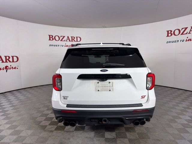 2023 Star White Metallic Tri-Coat Ford Explorer ST 4X4 SUV