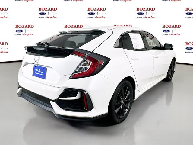 2020 White Honda Civic Hatchback EX FWD Hatchback
