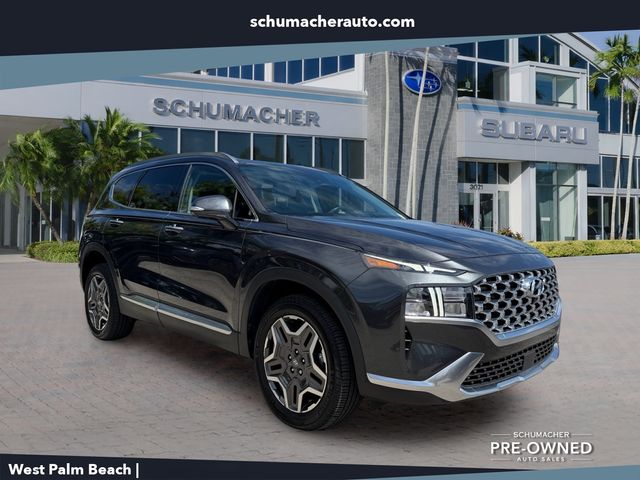 Portofino Gray 2023 Hyundai Santa Fe Hybrid SUV / Crossover All-Wheel Drive 6-Speed Automatic