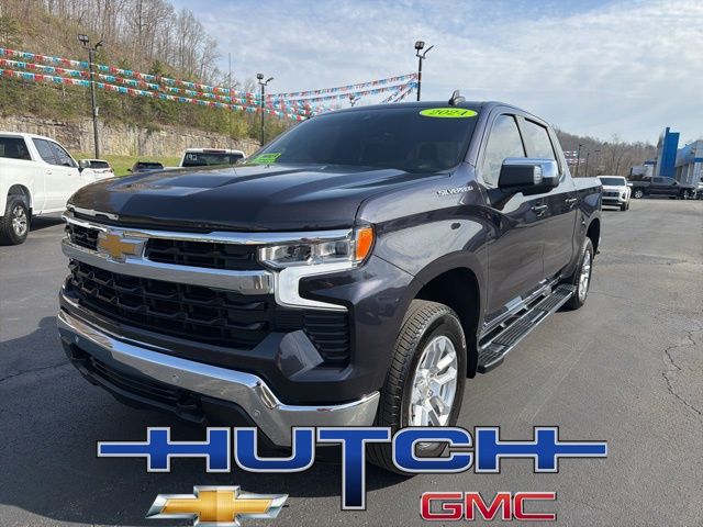 Dark Ash Metallic 2024 Chevrolet Silverado 1500 Pickup Truck Four-Wheel Drive 8-Speed Automatic