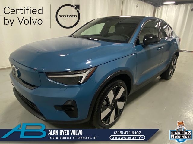 Fjord Blue Metallic 2023 Volvo C40 Recharge Twin Ultimate eAWD SUV / Crossover All-Wheel Drive 1-Speed Automatic