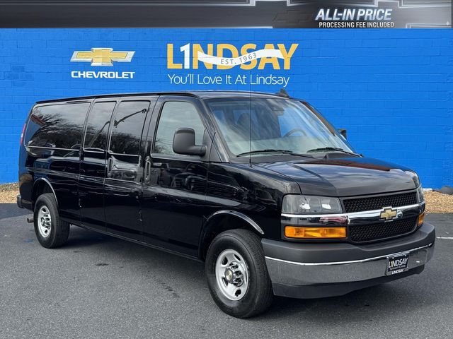 Black 2025 Chevrolet Express 3500 LT Extended RWD Van Rear-Wheel Drive