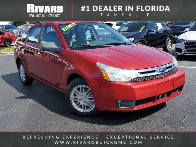 Sangria Red Metallic 2011 Ford Focus SE Sedan Front-Wheel Drive 4-Speed Automatic