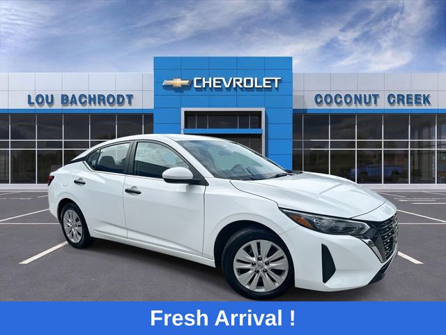 White (Fresh Powder) 2024 Nissan Sentra S FWD Sedan Front-Wheel Drive Continuously Variable Transmission
