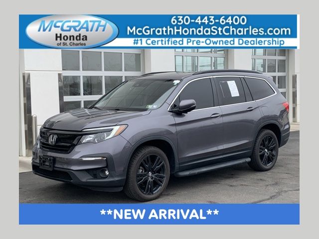 Gray (Modern Steel Metallic) 2022 Honda Pilot SE AWD SUV / Crossover All-Wheel Drive 9-Speed Automatic