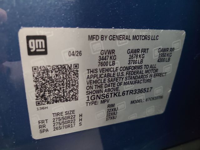 2026 – Chevrolet – Tahoe