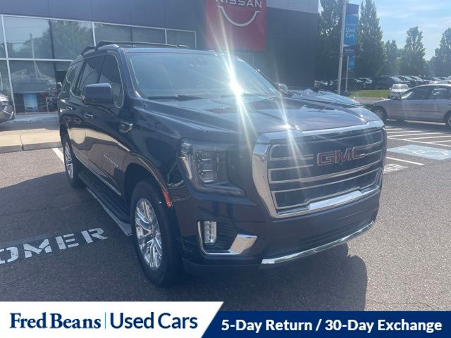 Midnight Blue Metallic 2021 GMC Yukon SUV / Crossover Four-Wheel Drive 
