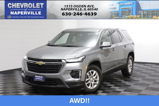 Sterling Gray Metallic 2023 Chevrolet Traverse SUV / Crossover Four-Wheel Drive 9-Speed Automatic