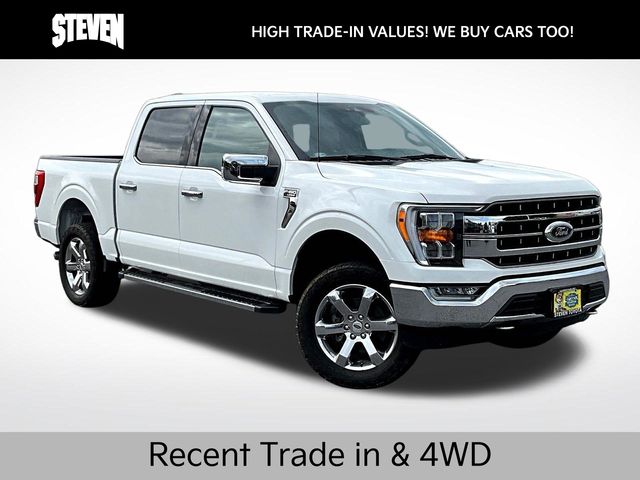 White Metallic 2021 Ford F-150 Pickup Truck Four-Wheel Drive Automatic