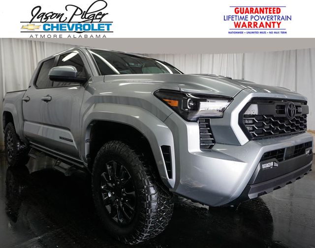 Silver 2025 Toyota Tacoma Pickup Truck Four-Wheel Drive 8-Speed Automatic