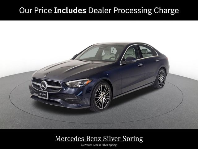 Lunar Blue Metallic 2023 Mercedes-Benz C-Class Sedan All-Wheel Drive 9-Speed Automatic
