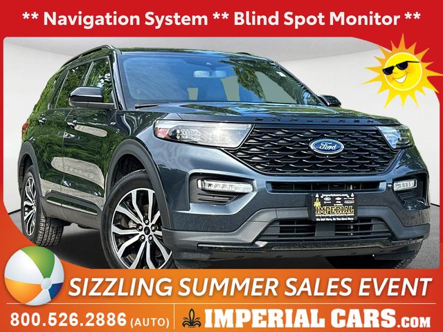 Stone Blue Metallic 2022 Ford Explorer SUV / Crossover All-Wheel Drive Automatic