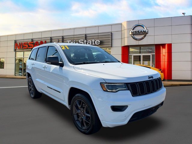 Bright White Clearcoat 2021 Jeep Grand Cherokee SUV / Crossover Four-Wheel Drive 8-Speed Automatic
