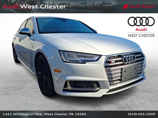 Glacier White Metallic 2018 Audi S4 Sedan All-Wheel Drive 8-Speed Automatic