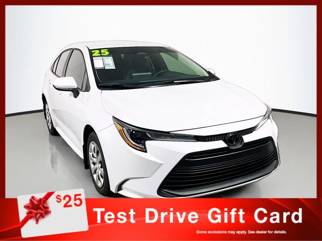 White (Wind Chill Pearl) 2025 Toyota Corolla Sedan Front-Wheel Drive Continuously Variable Transmission