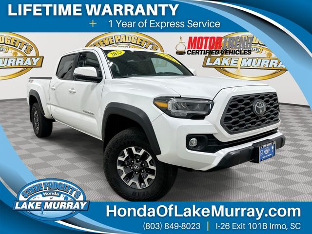 White 2022 Toyota Tacoma Pickup Truck Four-Wheel Drive 6-Speed Automatic