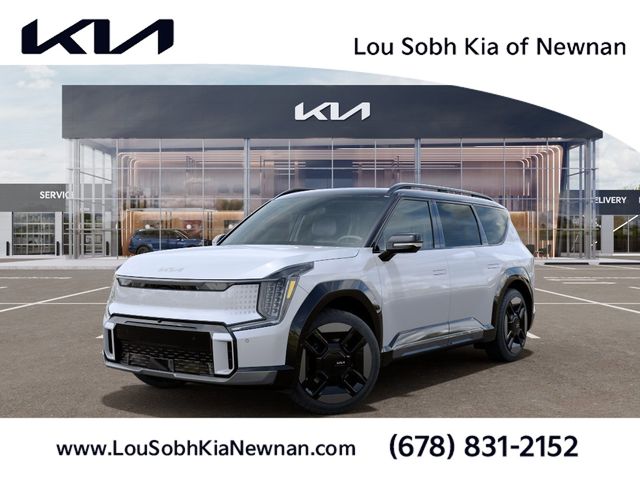 Glacial White Pearl/Ebony Black Roof 2026 Kia EV9 GT-Line AWD SUV / Crossover All-Wheel Drive 1-Speed Automatic