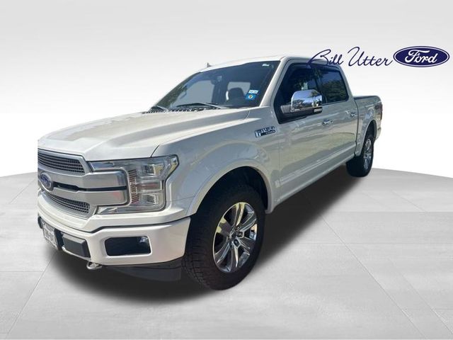White Platinum Clearcoat Metallic 2018 Ford F-150 Pickup Truck Four-Wheel Drive Automatic