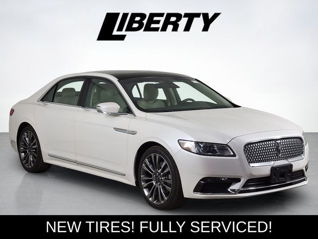 White Platinum Clearcoat 2017 Lincoln Continental Select AWD Sedan All-Wheel Drive Automatic