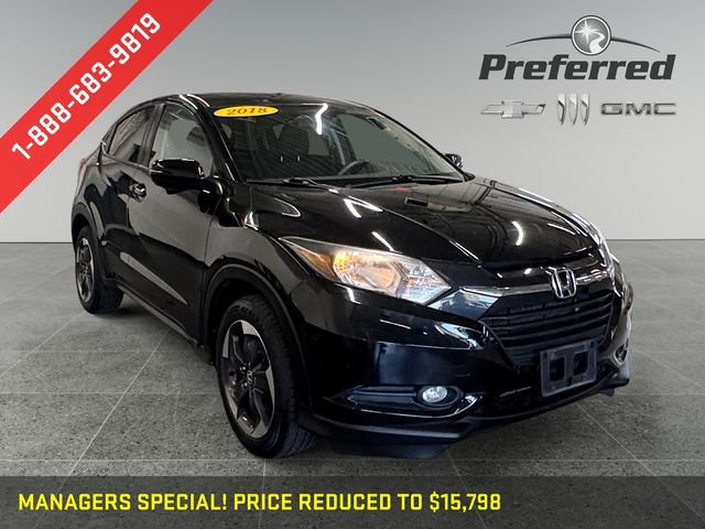 Black 2018 Honda HR-V EX AWD SUV / Crossover All-Wheel Drive Continuously Variable Transmission