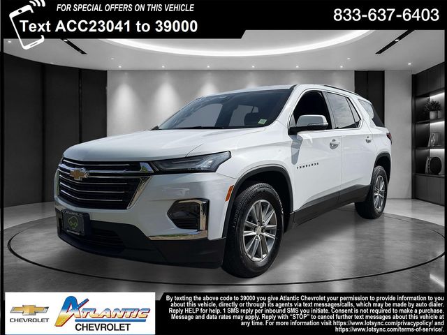 Summit White 2023 Chevrolet Traverse LT Cloth AWD SUV / Crossover Four-Wheel Drive 9-Speed Automatic