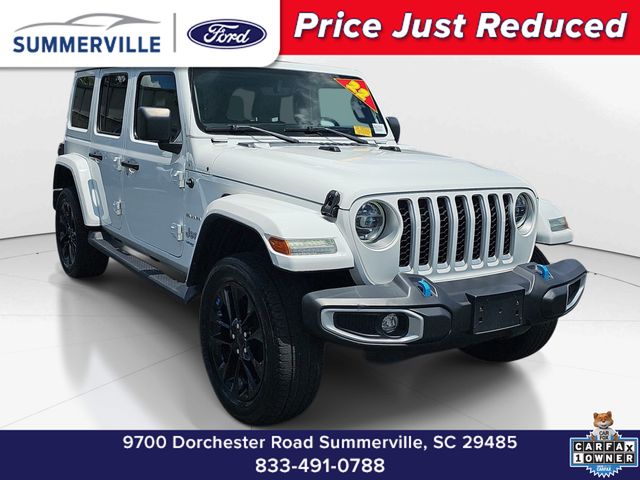 Bright White Clearcoat 2022 Jeep Wrangler 4xe SUV / Crossover Four-Wheel Drive 8-Speed Automatic