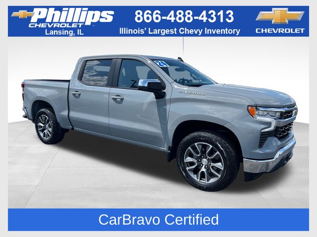 Slate Gray Metallic 2024 Chevrolet Silverado 1500 Pickup Truck Four-Wheel Drive 8-Speed Automatic