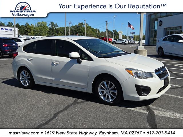 Satin White Pearl 2013 Subaru Impreza Hatchback All-Wheel Drive Continuously Variable Transmission