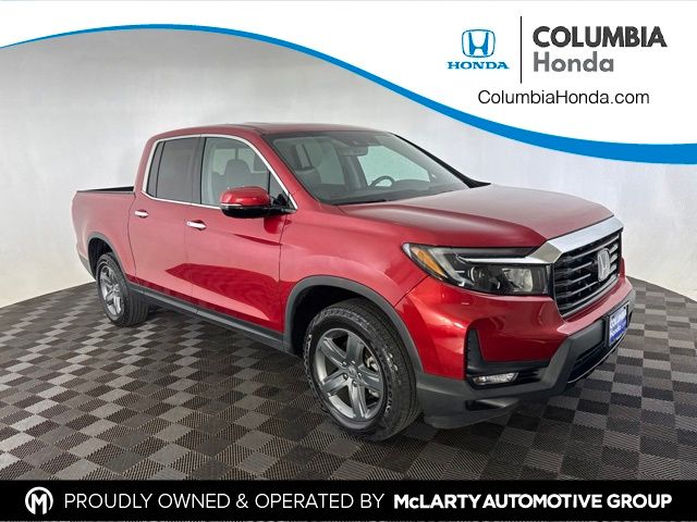 Radiant Red Metallic II 2023 Honda Ridgeline Pickup Truck All-Wheel Drive 9-Speed Automatic