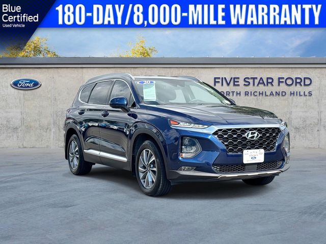 Stormy Blue 2020 Hyundai Santa Fe SUV / Crossover All-Wheel Drive 8-Speed Automatic