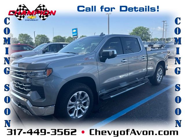 Sterling Gray Metallic 2024 Chevrolet Silverado 1500 Pickup Truck Four-Wheel Drive Automatic