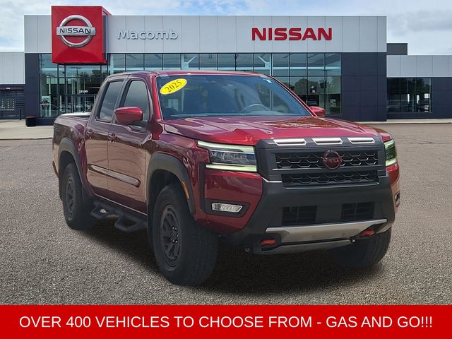 Cardinal Red Metallic Tricoat 2025 Nissan Frontier Pickup Truck Four-Wheel Drive 9-Speed Automatic Overdrive