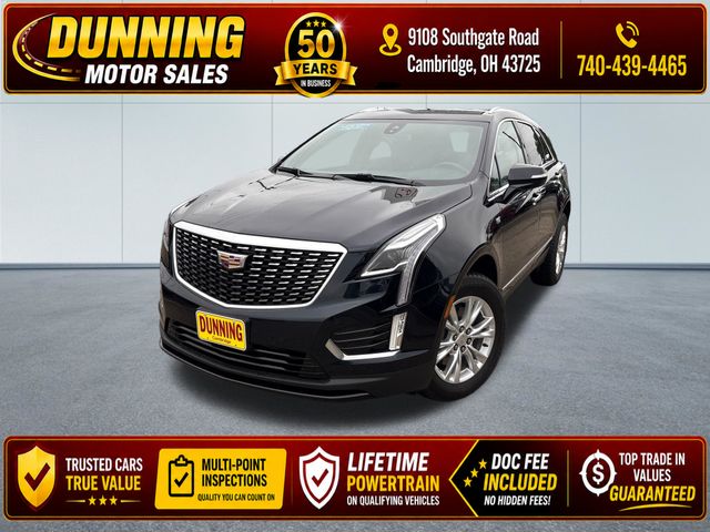 Dark Moon Blue Metallic 2022 Cadillac XT5 SUV / Crossover Four-Wheel Drive 9-Speed Automatic
