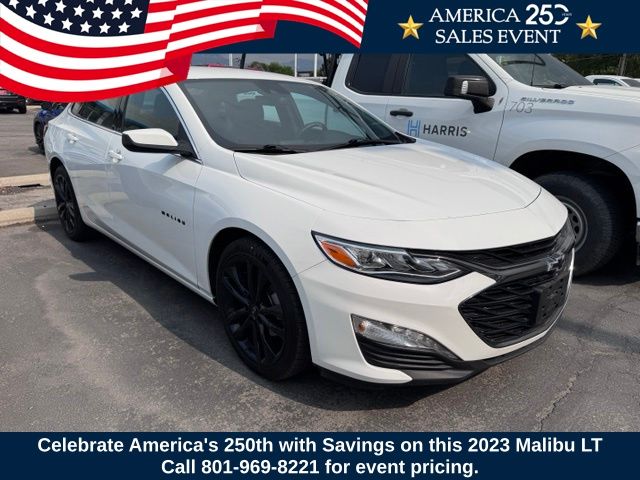 Summit White 2023 Chevrolet Malibu Sedan Front-Wheel Drive Continuously Variable Transmission