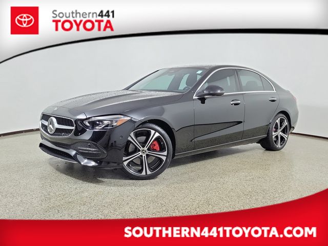 Obsidian Black Metallic 2025 Mercedes-Benz C-Class Sedan Rear-Wheel Drive 9-Speed Automatic