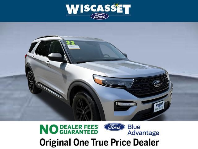 Iconic Silver Metallic 2022 Ford Explorer XLT AWD SUV / Crossover All-Wheel Drive Automatic