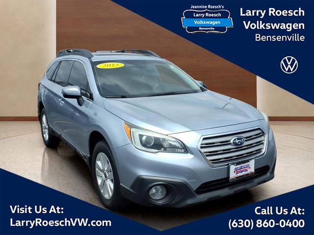Ice Silver Metallic 2015 Subaru Outback 2.5i Premium Wagon All-Wheel Drive Continuously Variable Transmission