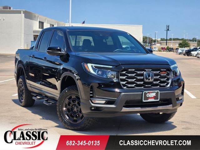 Crystal Black Pearl 2025 Honda Ridgeline Pickup Truck All-Wheel Drive 9-Speed Automatic