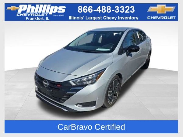 Brilliant Silver Metallic 2024 Nissan Versa SR FWD Sedan Front-Wheel Drive Continuously Variable Transmission