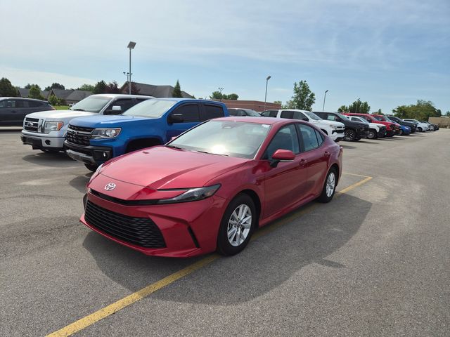 Red 2025 Toyota Camry Sedan Front-Wheel Drive Continuously Variable Transmission