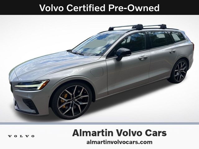 Silver 2024 Volvo V60 Hybrid Plug-in Recharge T8 Polestar Engineered eAWD Wagon All-Wheel Drive Automatic